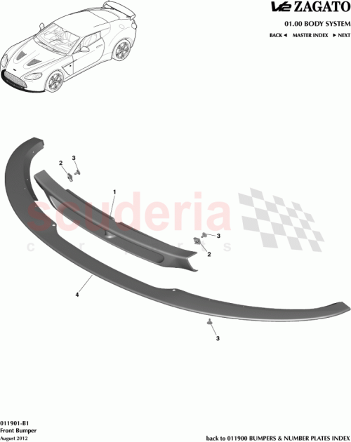 Part Diagram for Aston Martin CY83-17D957-AA