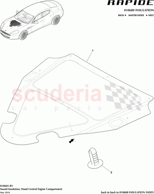 Part Diagram for Aston Martin AD43-16738-AA
