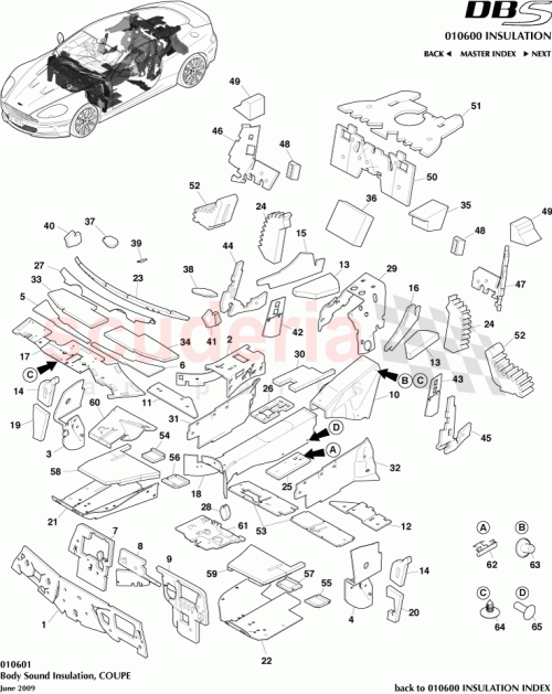 Part Diagram for Aston Martin AD33-C311K66-AB
