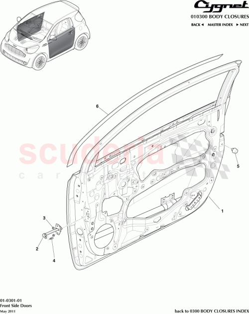 Part Diagram for Aston Martin AY2Y-65-10017