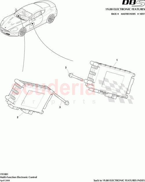 Part Diagram for Aston Martin 7G43-13C791-CA