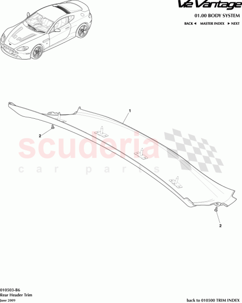 Part Diagram for Aston Martin 6G33-N31010-BDW