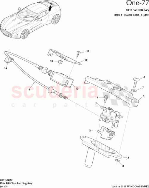 Part Diagram for Aston Martin 12023-09-6100