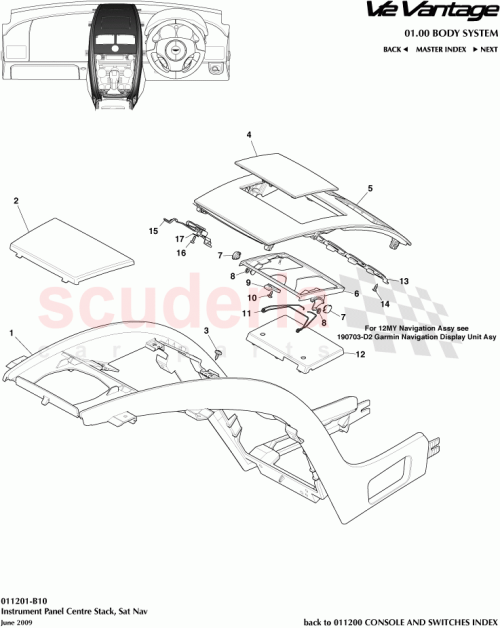 Part Diagram for Aston Martin 707137