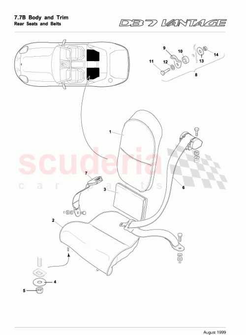 Part Diagram for Aston Martin 74124776AAW