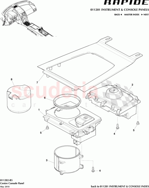 Part Diagram for Aston Martin CD43-64342-AA