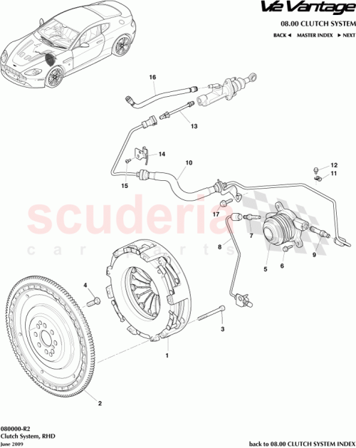 Part Diagram for Aston Martin AD23-R7N630-DA