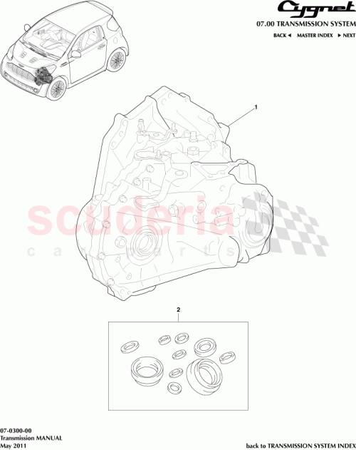 Part Diagram for Aston Martin 04331-74010