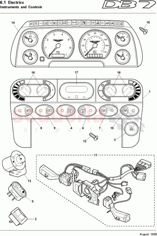 Part Diagram for Aston Martin 697400
