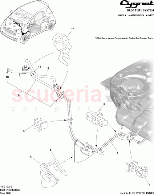 Part Diagram for Aston Martin 23841-21050