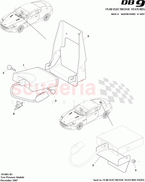 Part Diagram for Aston Martin 91799
