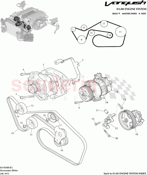 Part Diagram for Aston Martin AD43-36189-AC