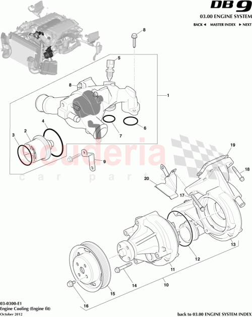 Part Diagram for Aston Martin CD33-39-10072