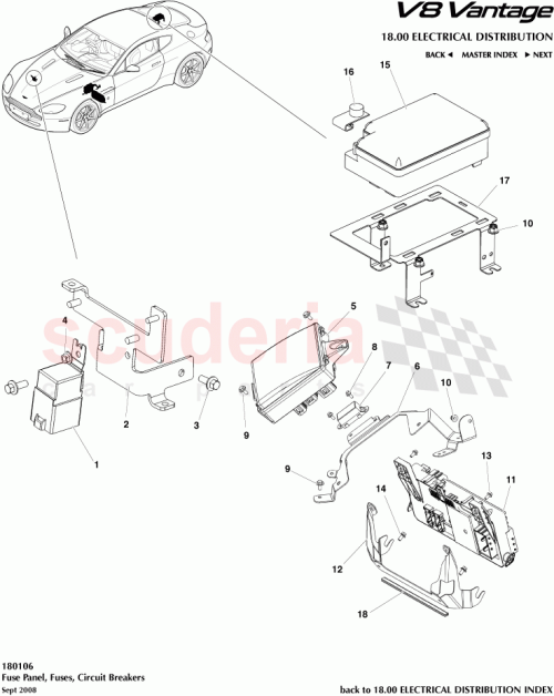 Part Diagram for Aston Martin 6G33-14A301-BB