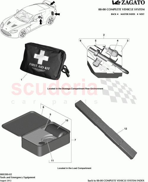 Part Diagram for Aston Martin CY83-S064T64-AA