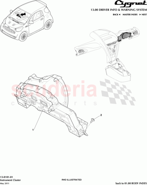 Part Diagram for Aston Martin AY2Y-10849-AA