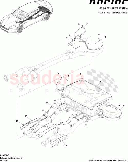 Part Diagram for Aston Martin AD43-5G221-FC