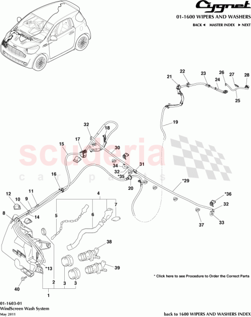 Part Diagram for Aston Martin 90119-W0089