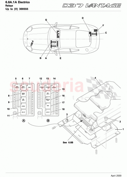 Part Diagram for Aston Martin 21-120775-AB