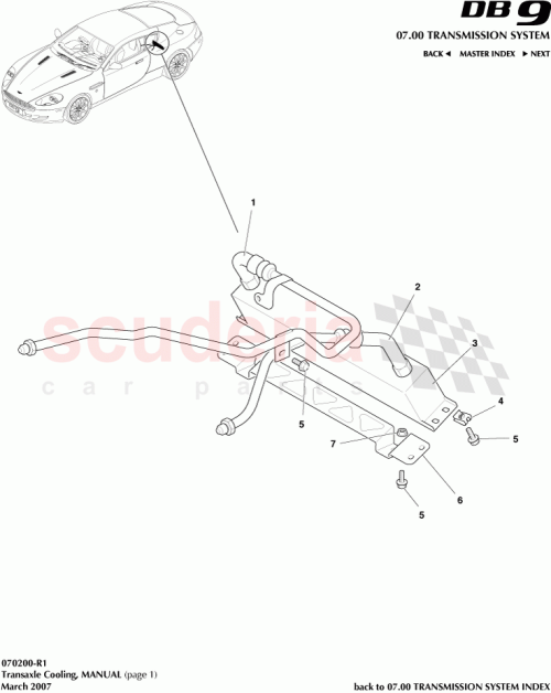 Part Diagram for Aston Martin 4G43-7H256-CC
