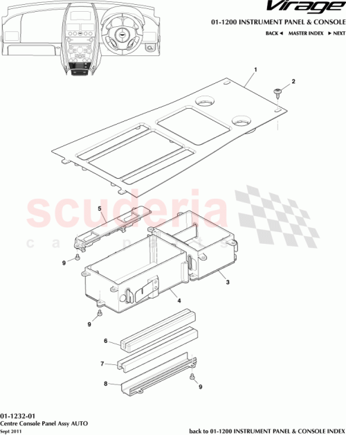 Part Diagram for Aston Martin CG43045A66AC