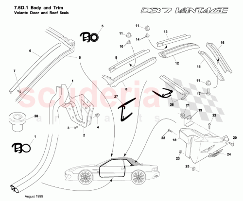 Part Diagram for Aston Martin 77150109AA