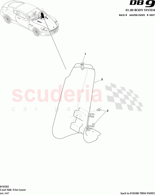 Part Diagram for Aston Martin 4G4302349AGW