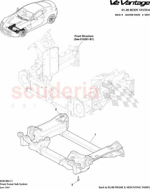 Part Diagram for Aston Martin ED23-5019-AB