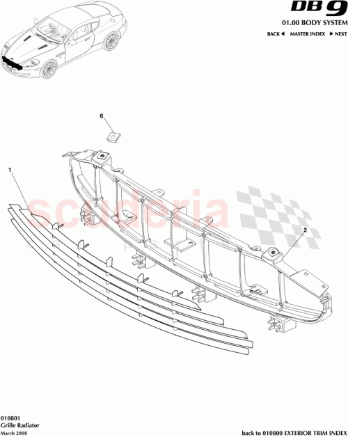 Part Diagram for Aston Martin 4G43-8190-AC