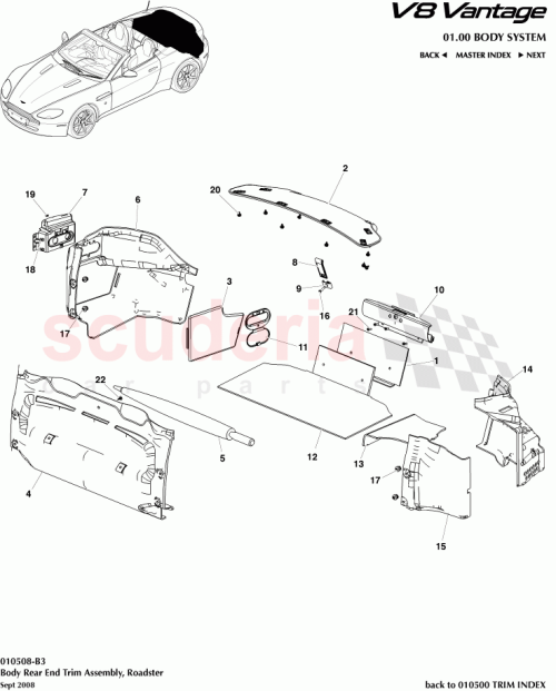 Part Diagram for Aston Martin 6G33-L45456-BDW