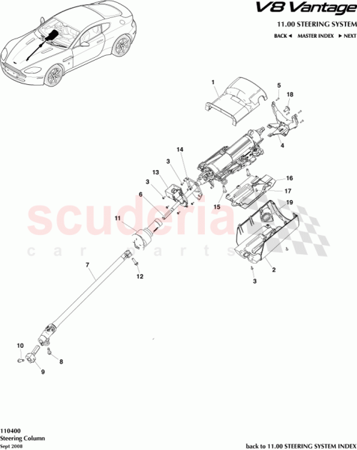 Part Diagram for Aston Martin BG33-3C662-AA
