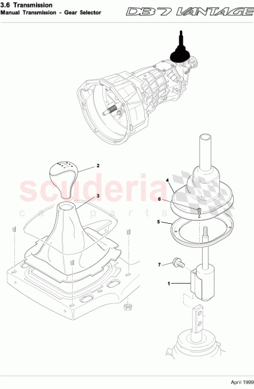 Part Diagram for Aston Martin 693750