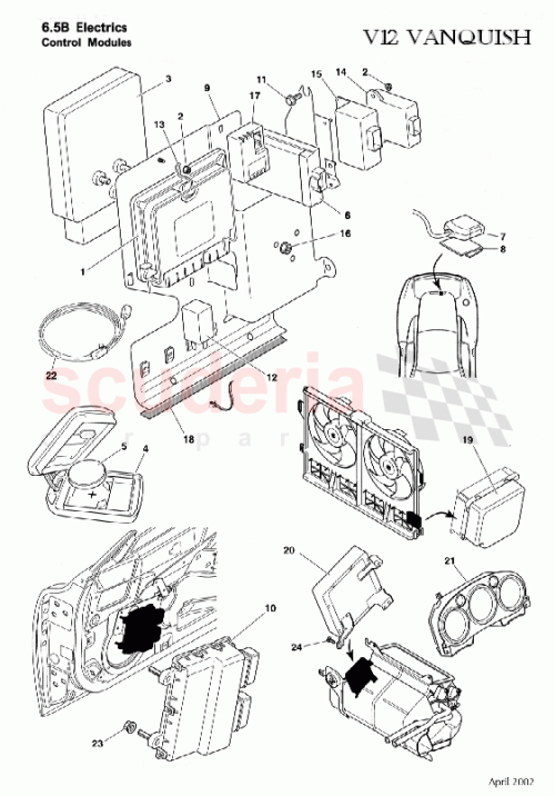 Part Diagram for Aston Martin 091629/M