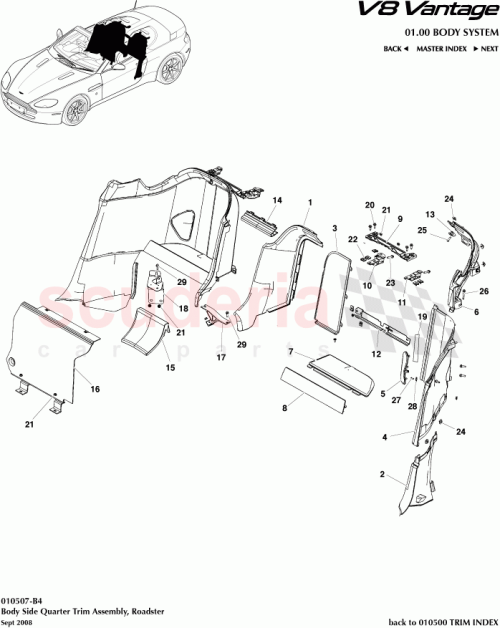 Part Diagram for Aston Martin 6G33-L310A41-AE