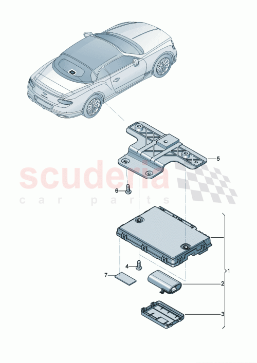 Part Diagram for Bentley 8W7907468G