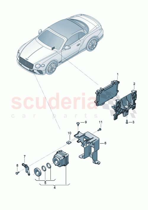 Part Diagram for Bentley 4G0980552C