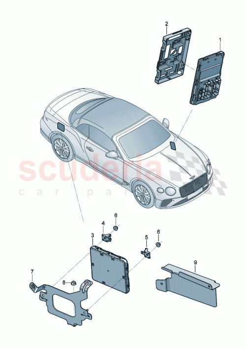 Part Diagram for Bentley 4G0907114B