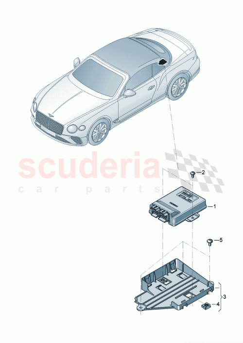 Part Diagram for Bentley 3SA915516A
