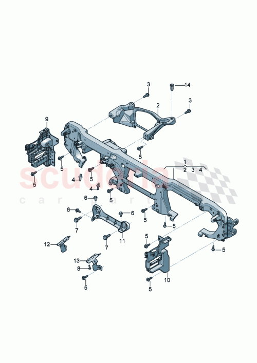 Part Diagram for Bentley 971 857 689 B
