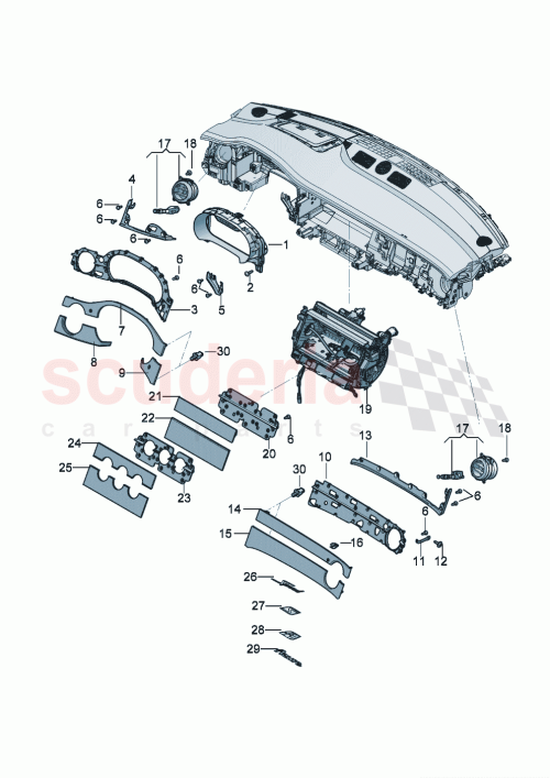 Part Diagram for Bentley 3SB 858 597 E