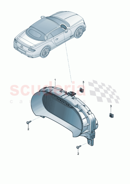 Part Diagram for Bentley 3SA920890K