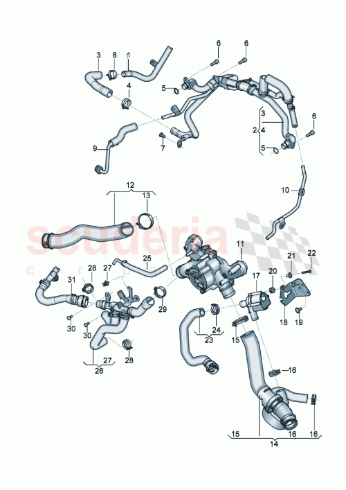 Part Diagram for Bentley 07P121051B