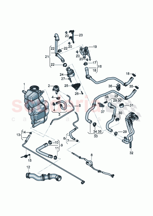 Part Diagram for Bentley 975122447A