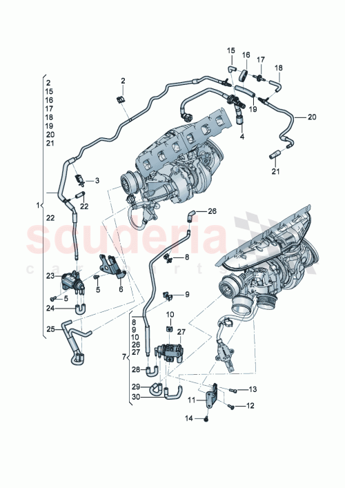 Part Diagram for Bentley 07P133521A