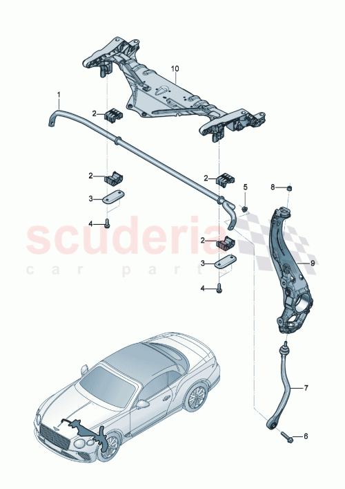 Part Diagram for Bentley 975411025E