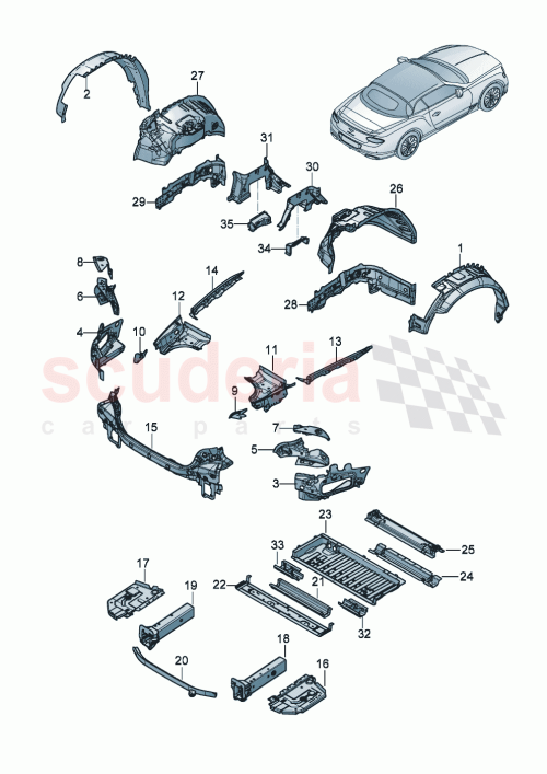 Part Diagram for Bentley 971803291