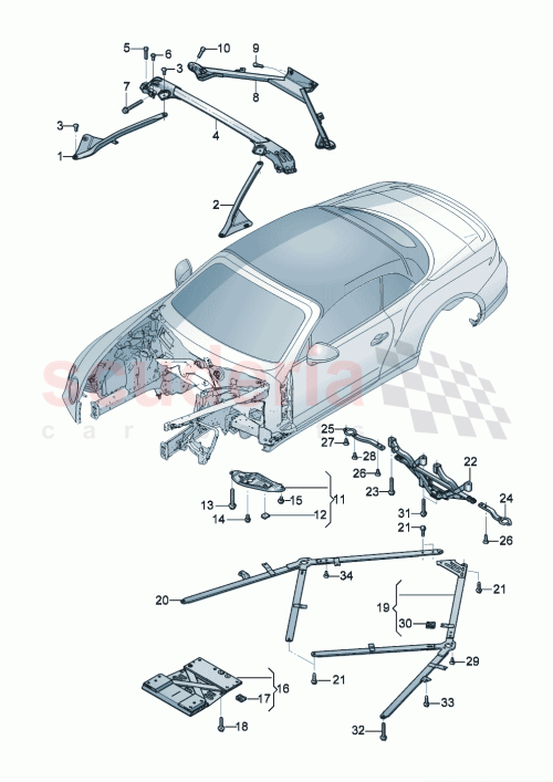 Part Diagram for Bentley WHT007380