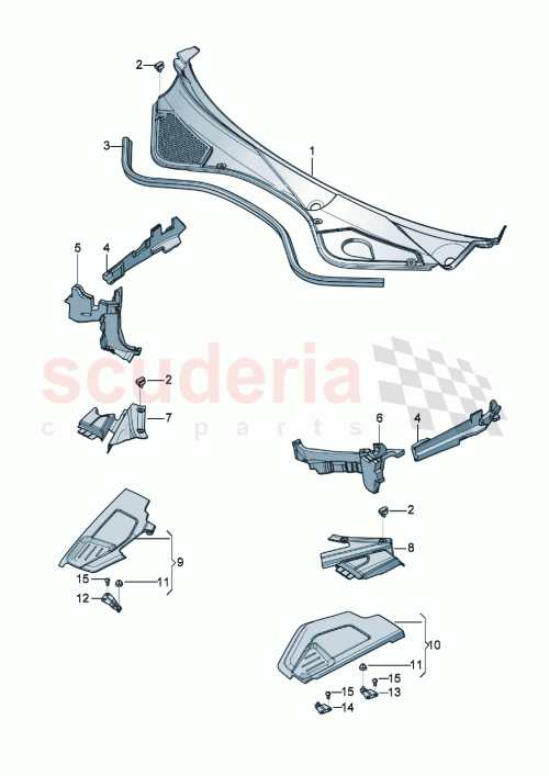 Part Diagram for Bentley 3SD805425A