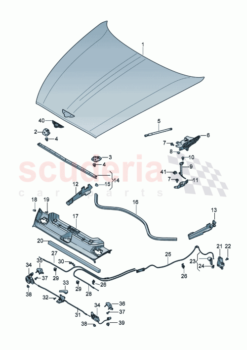 Part Diagram for Bentley 3SD823397