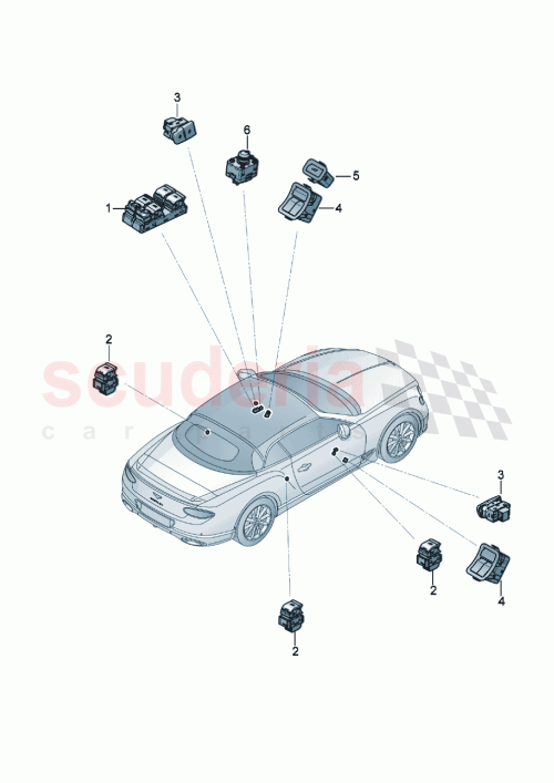 Part Diagram for Bentley 3SD959831B